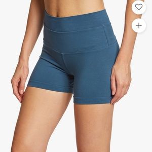 Hard Tail Blue High Rise Yoga Booty Shorts